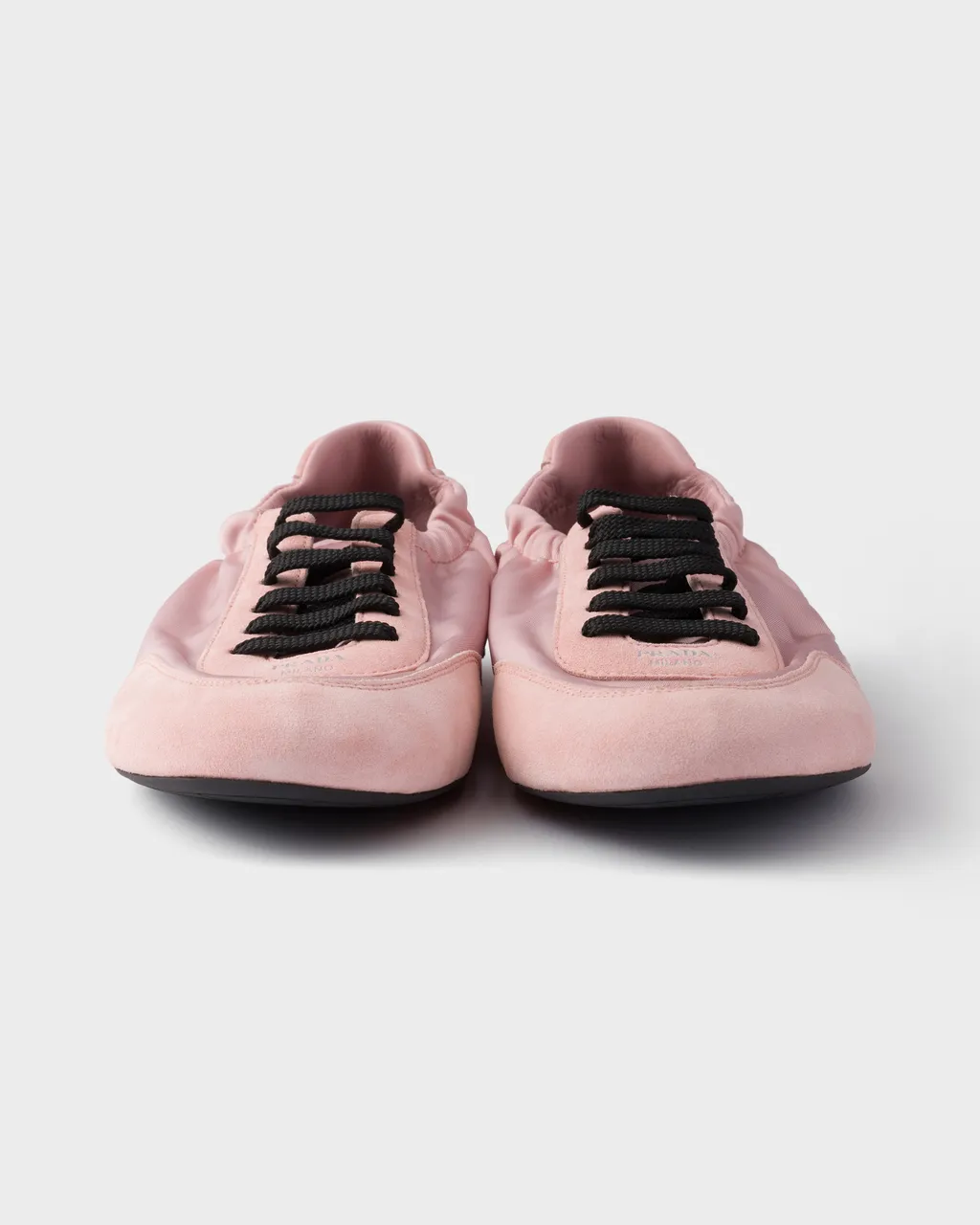 Collapse Re-Nylon And Suede Sneakers