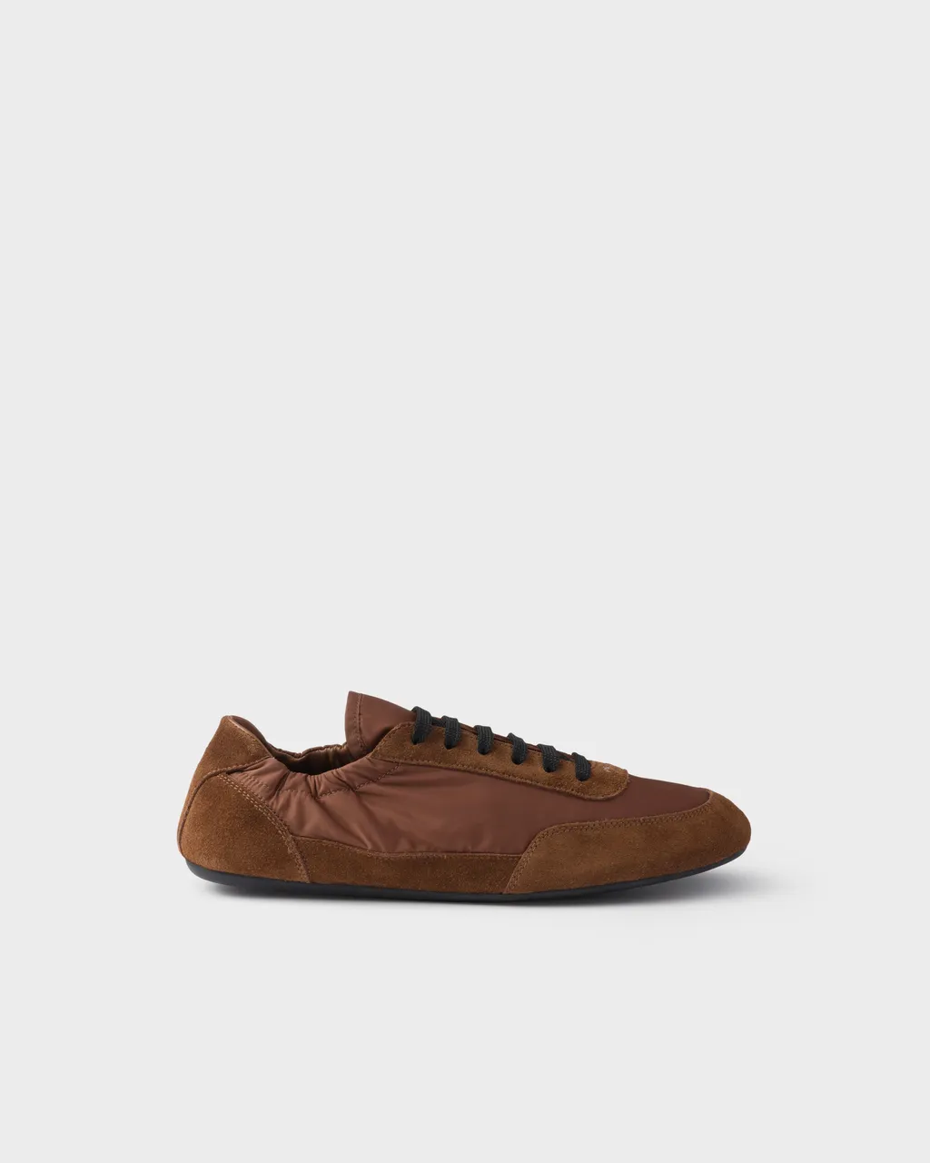 Collapse Re-Nylon And Suede Sneakers
