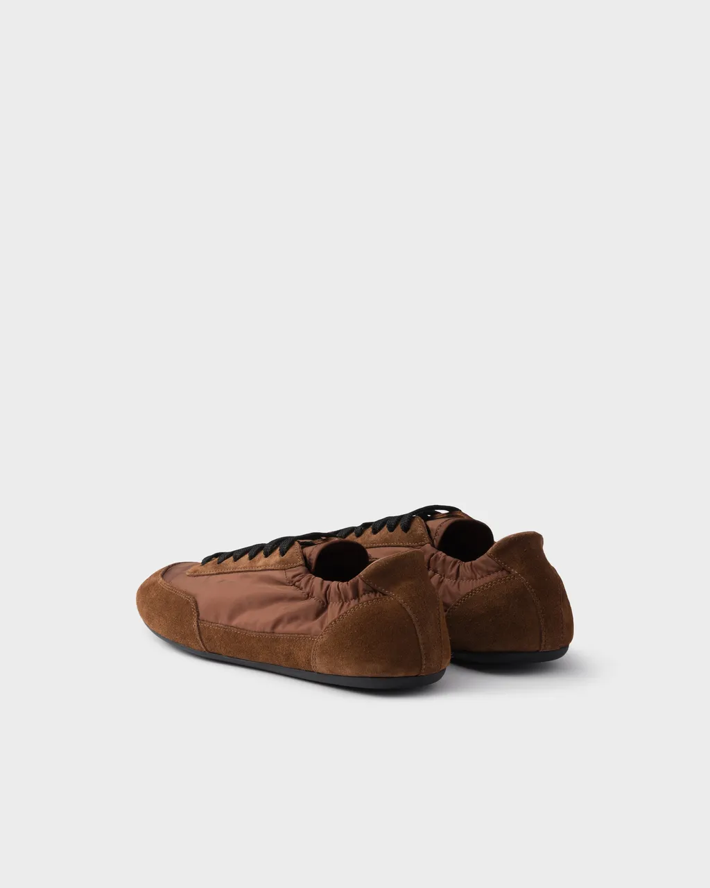 Collapse Re-Nylon And Suede Sneakers