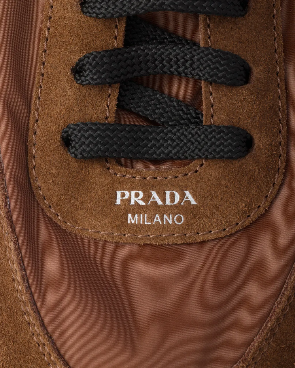 Collapse Re-Nylon And Suede Sneakers