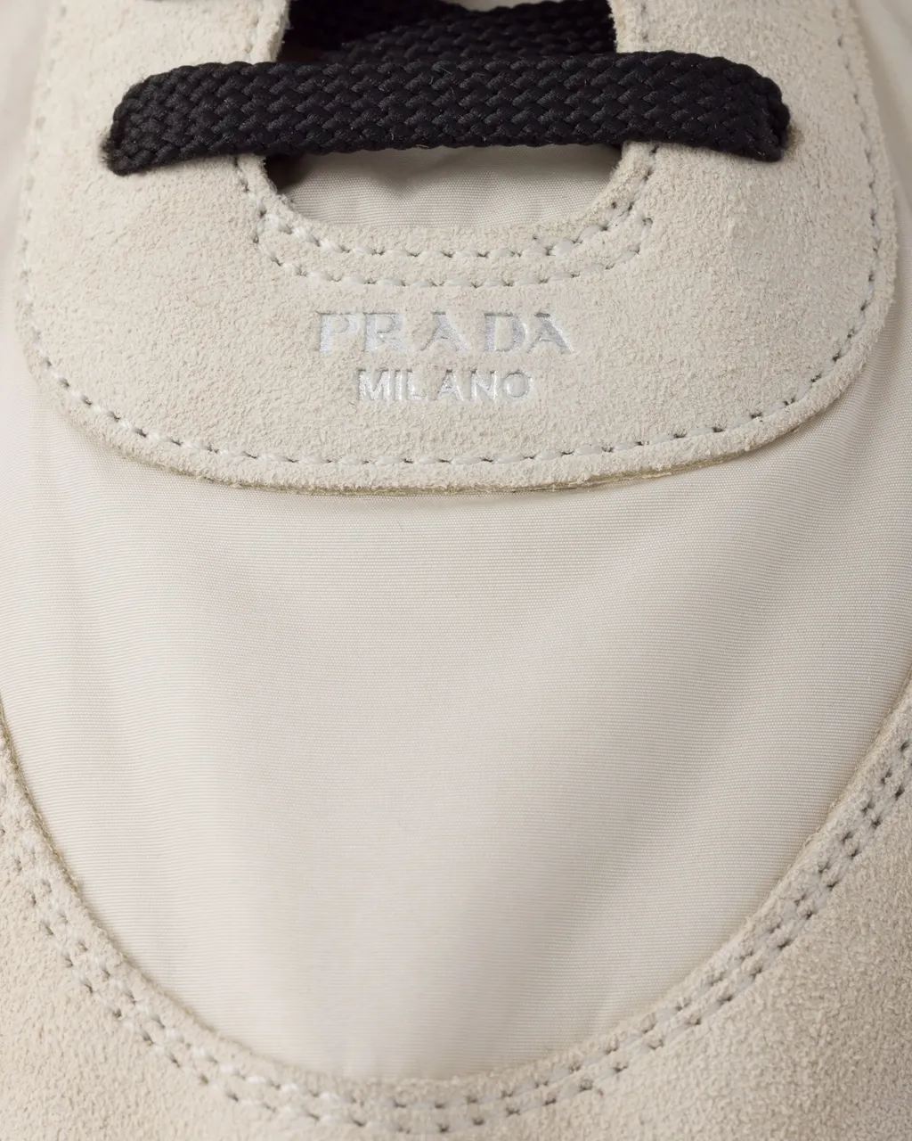 Collapse Re-Nylon And Suede Sneakers