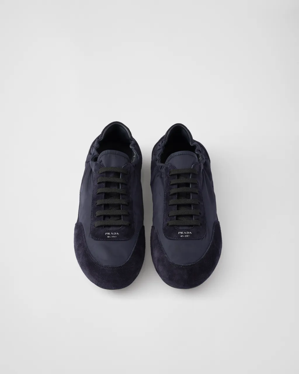 Collapse Re-Nylon And Suede Sneakers