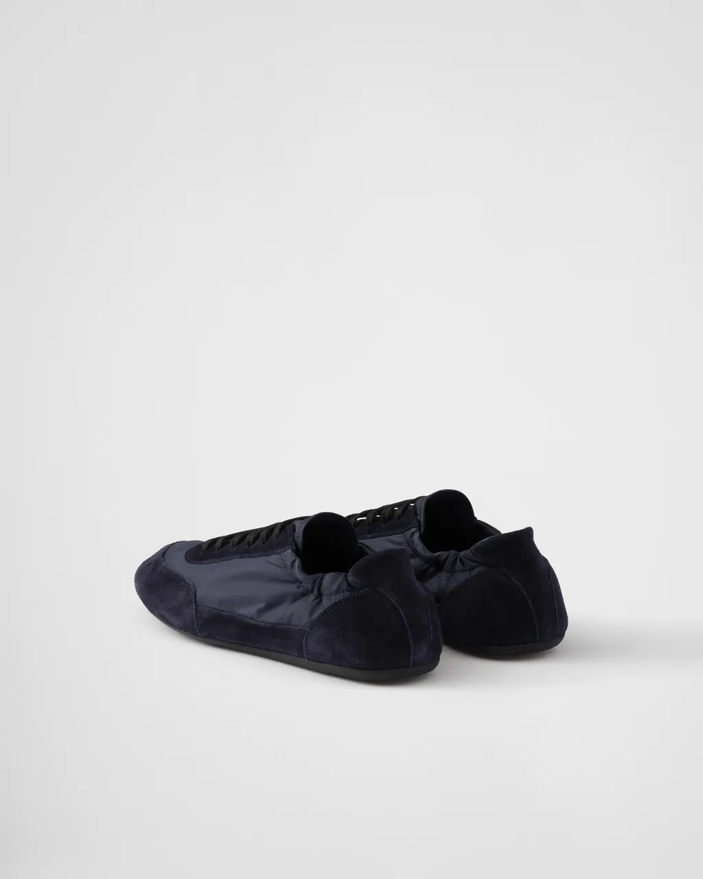 Collapse Re-Nylon And Suede Sneakers