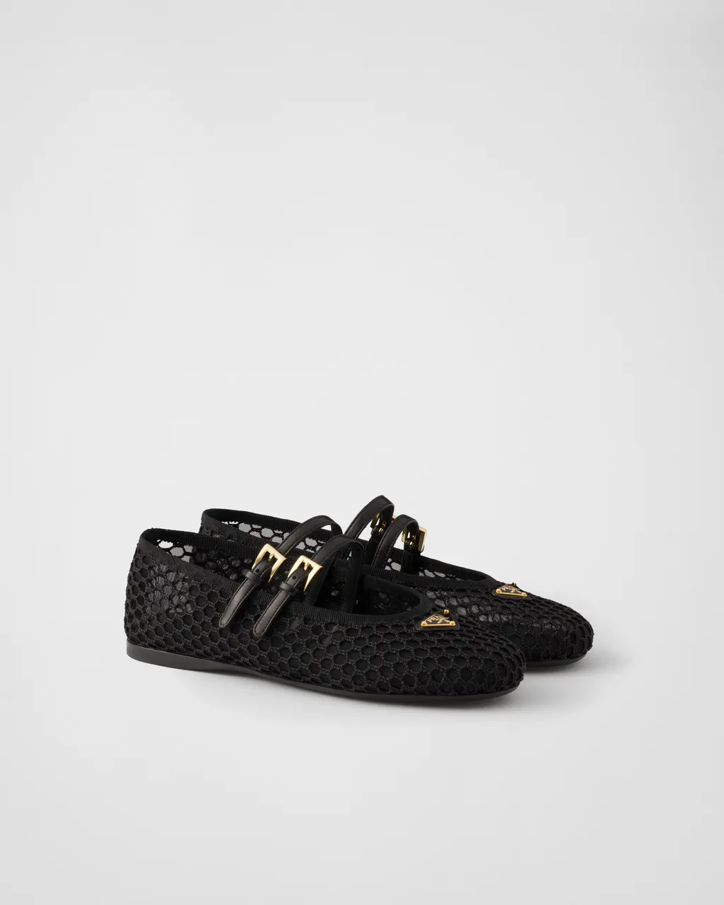 Mesh Fabric Ballerinas