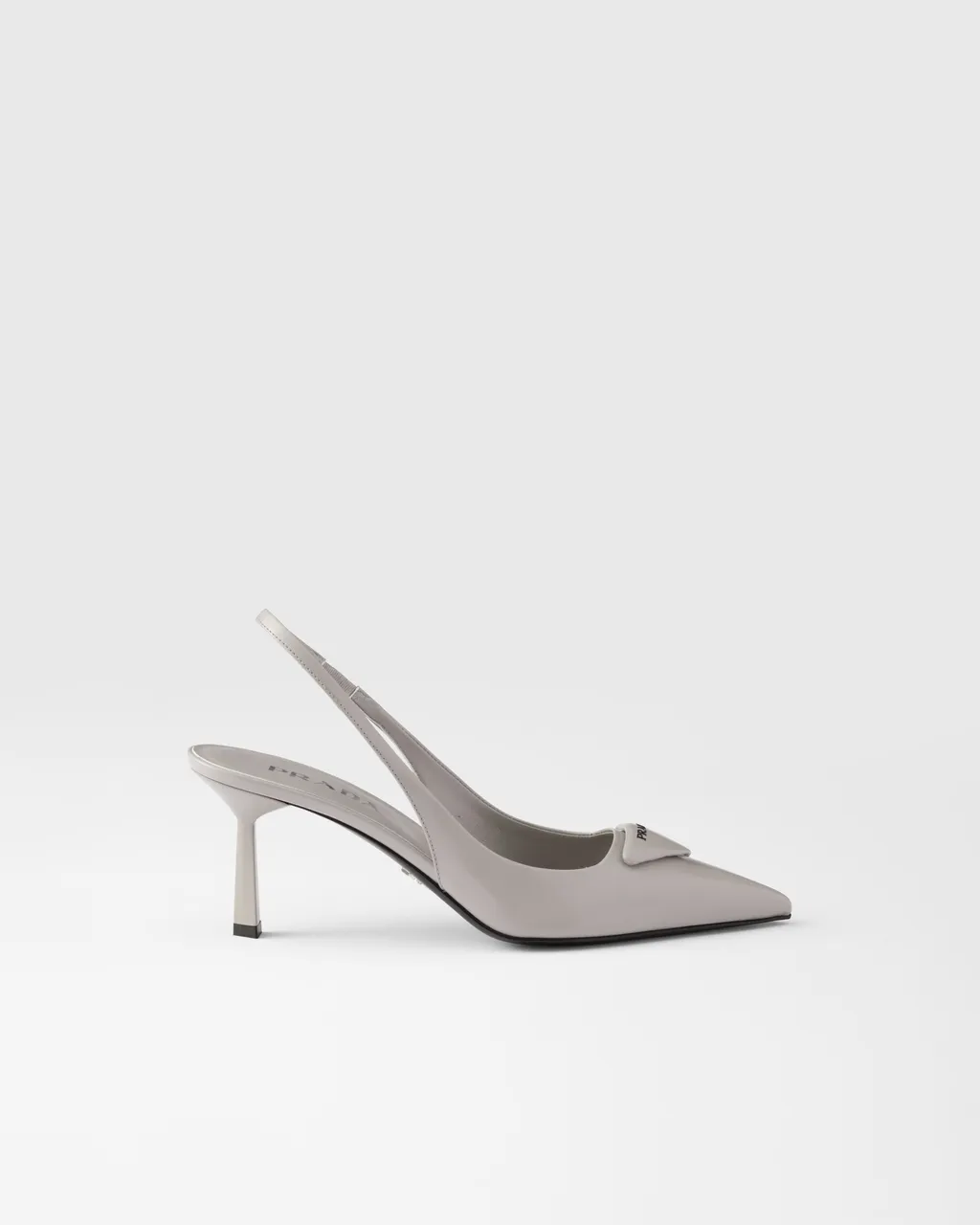 Brushed Leather Slingback Pumps