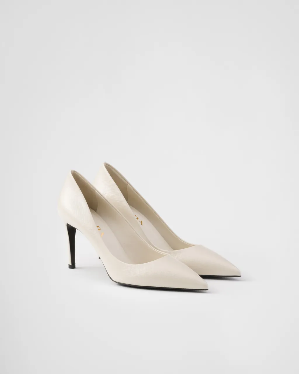 Patent Saffiano Leather Pumps
