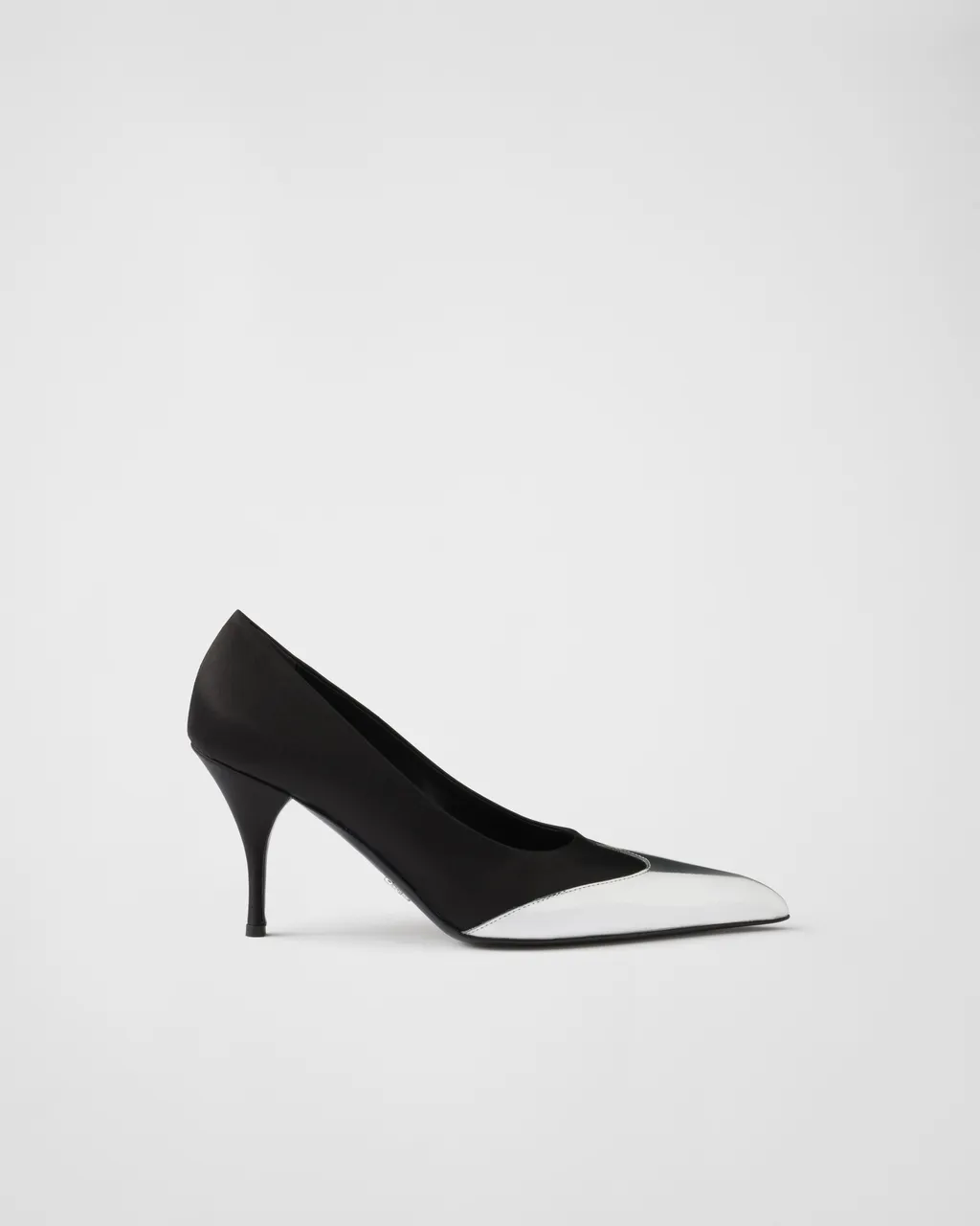 Satin And Metallic Leather Pumps