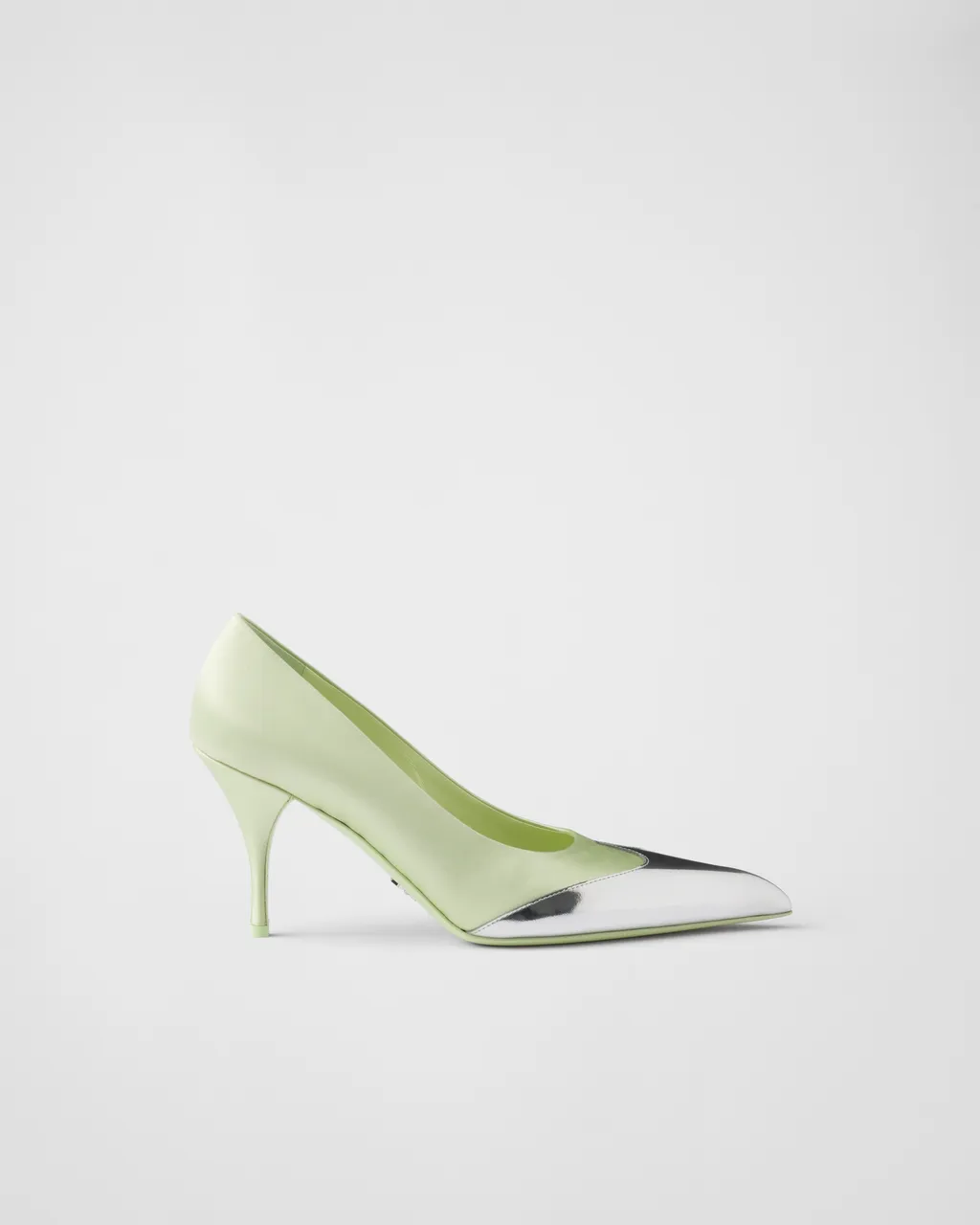 Satin And Metallic Leather Pumps