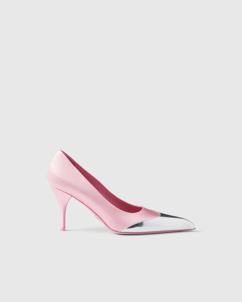 Satin And Metallic Leather Pumps