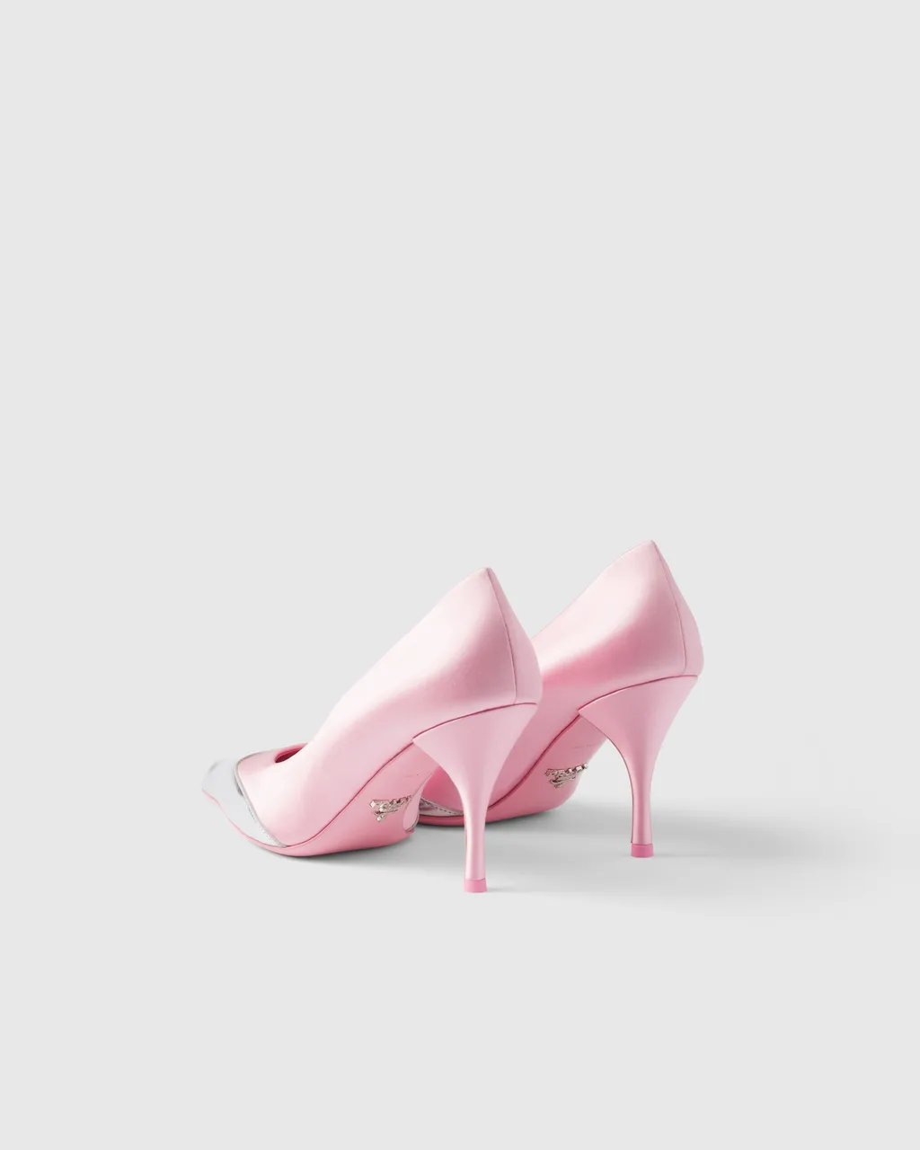 Satin And Metallic Leather Pumps