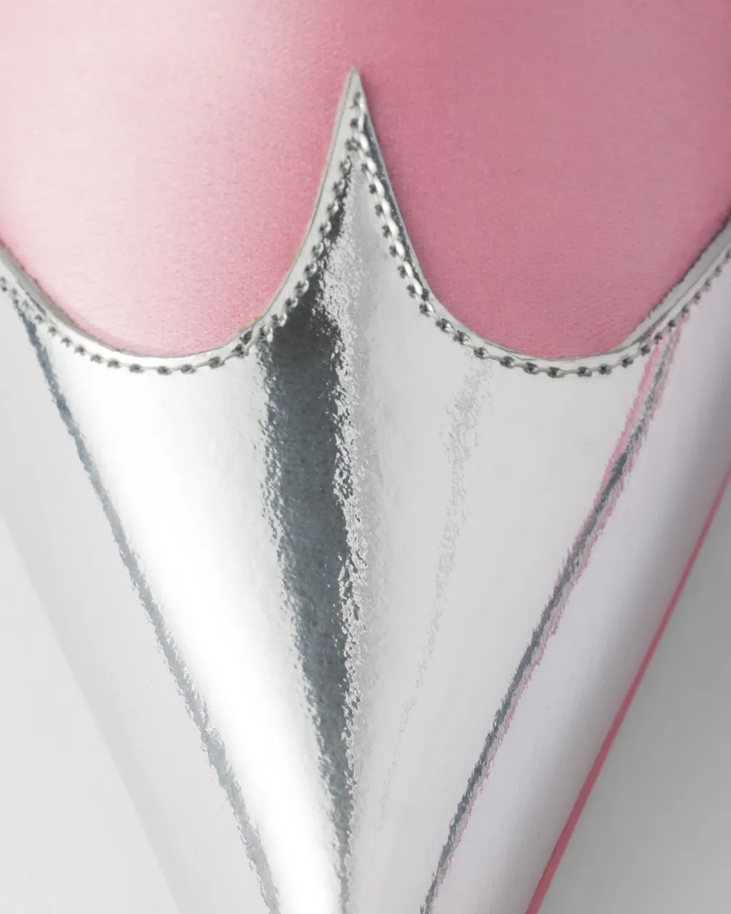 Satin And Metallic Leather Pumps