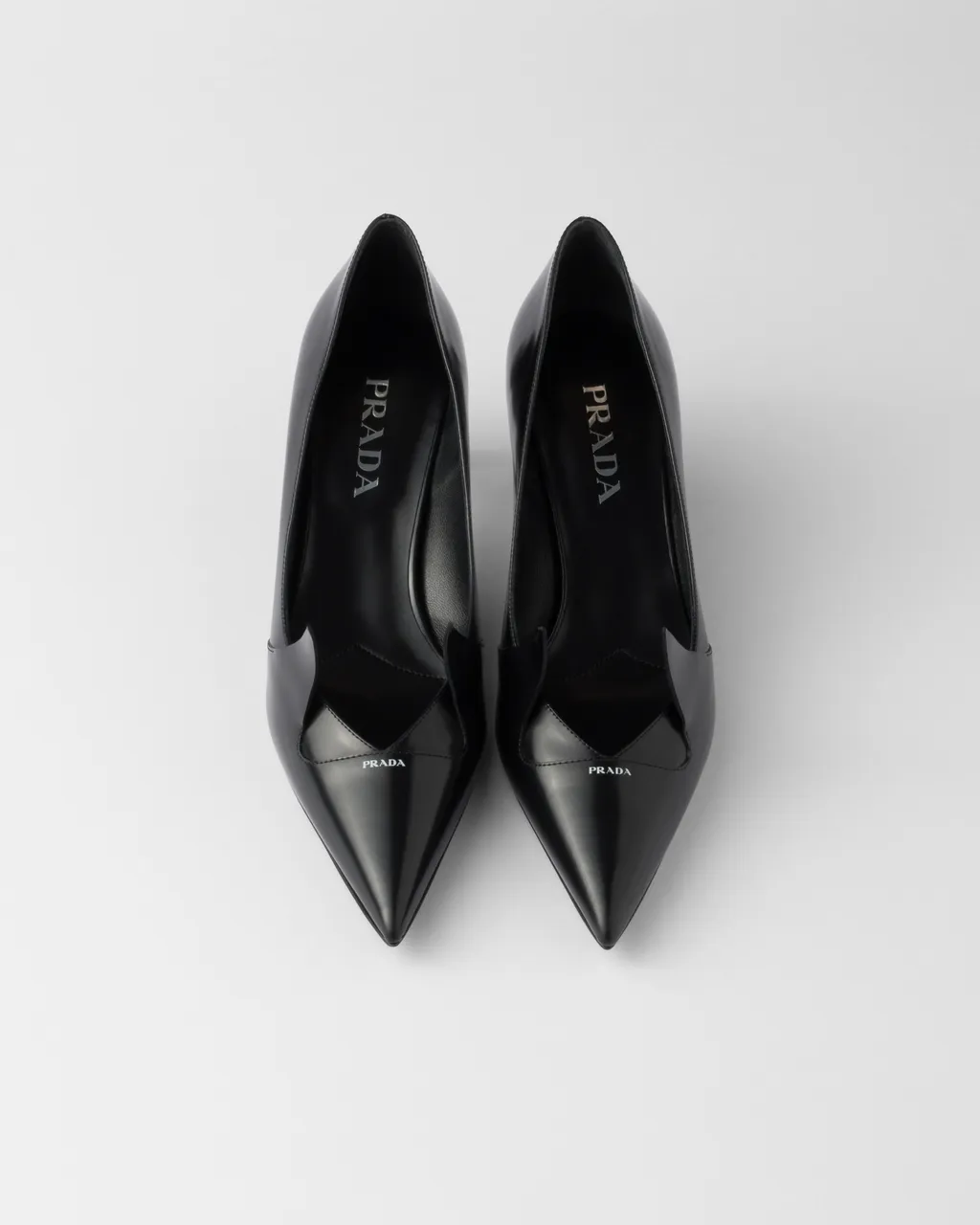 Two-Tone Brushed Leather Pumps