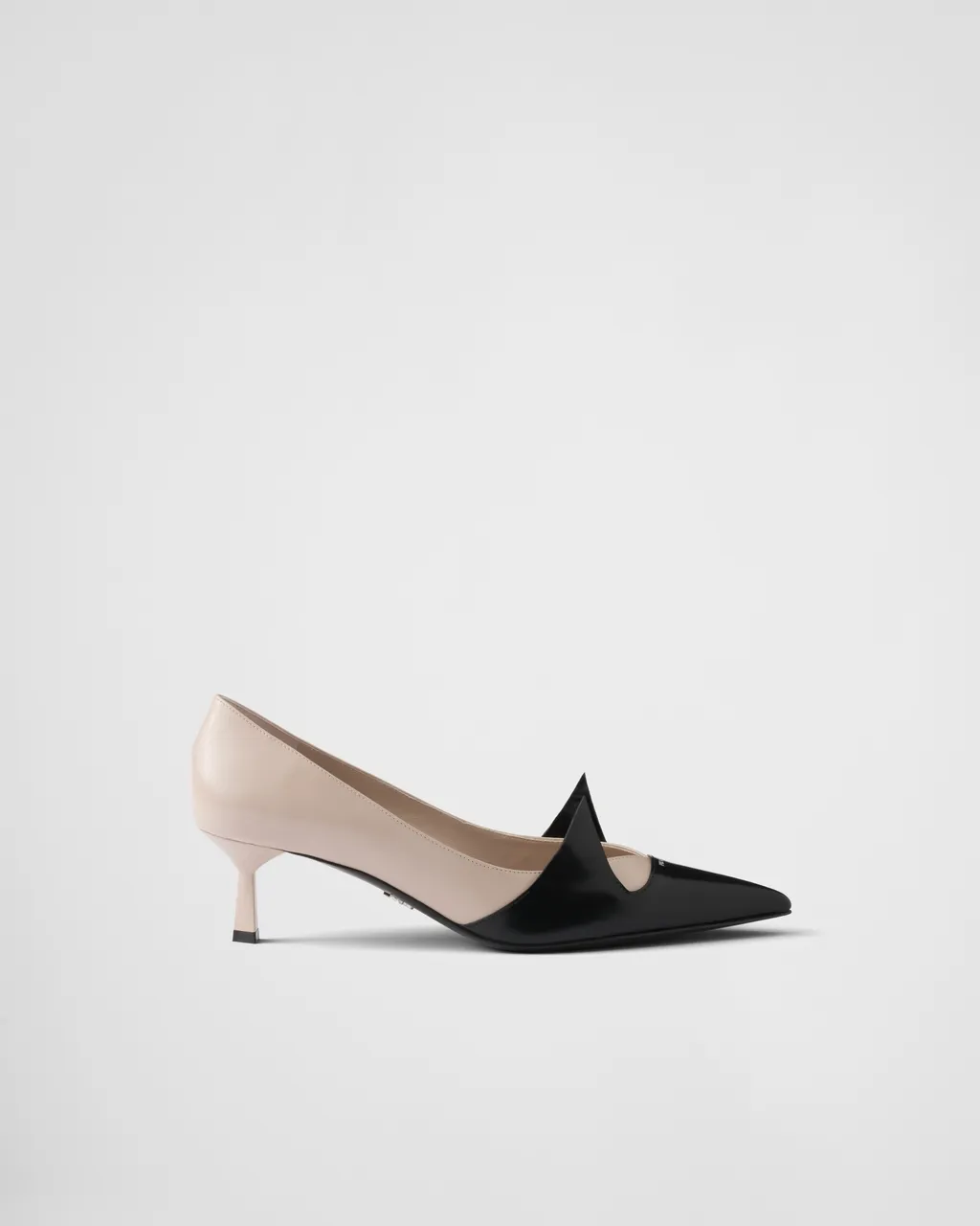 Two-Tone Brushed Leather Pumps