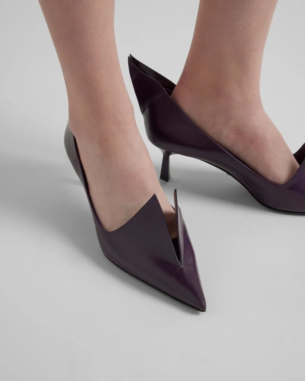 Brushed Leather Pumps