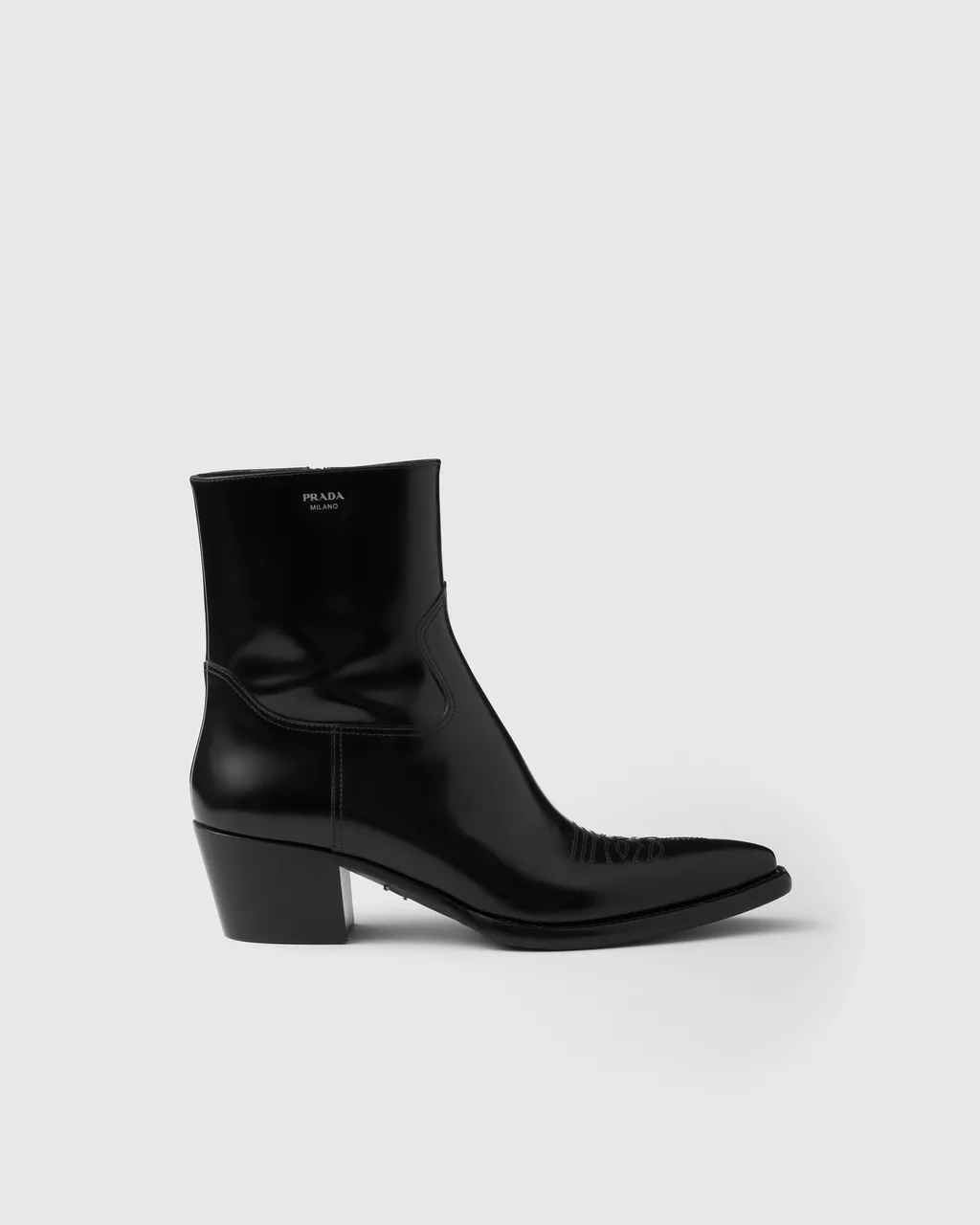 Brushed Leather Booties