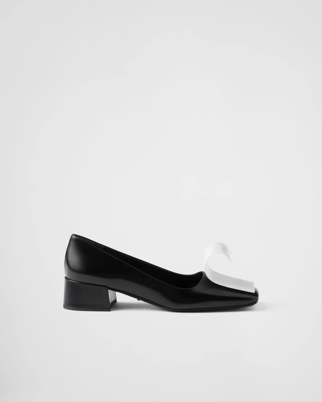 Two-Tone Brushed Leather Pumps
