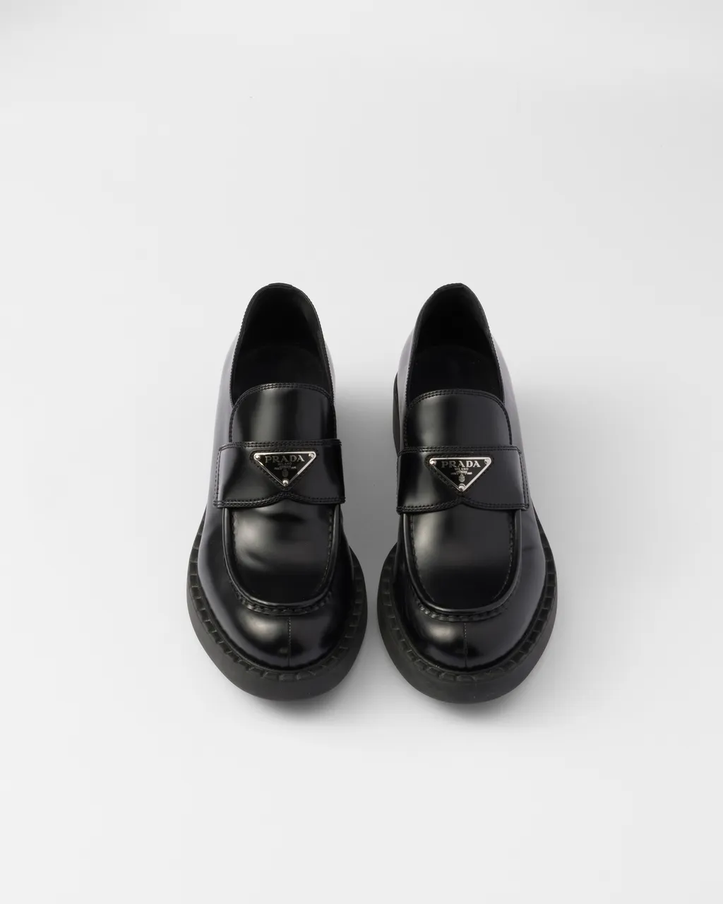 Chocolate Brushed Leather Loafers