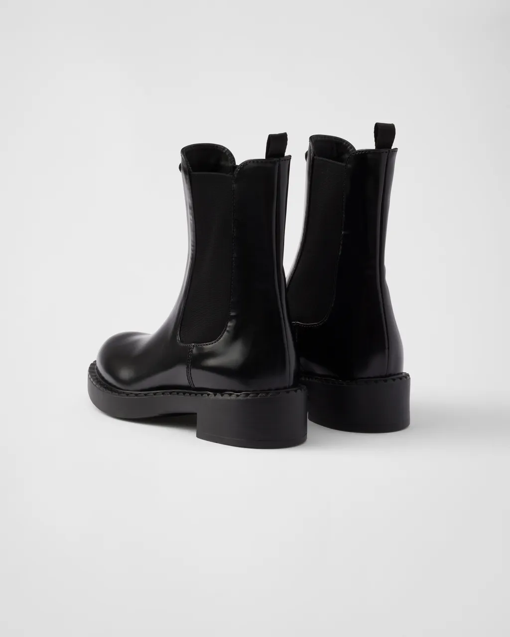 Brushed Leather Chelsea Boots