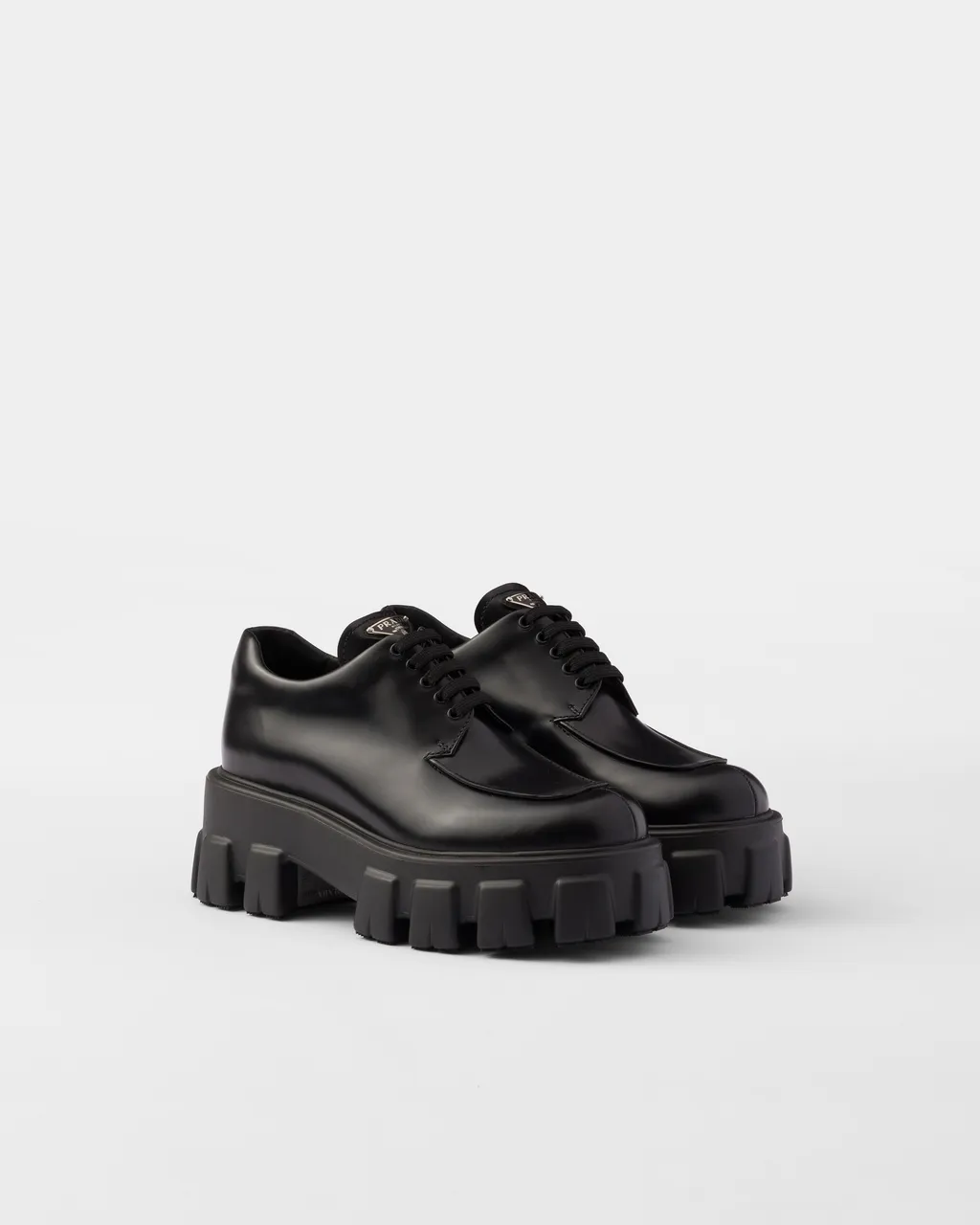 Monolith Brushed Leather Lace-Up Shoes