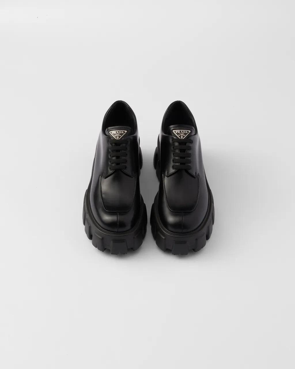 Monolith Brushed Leather Lace-Up Shoes