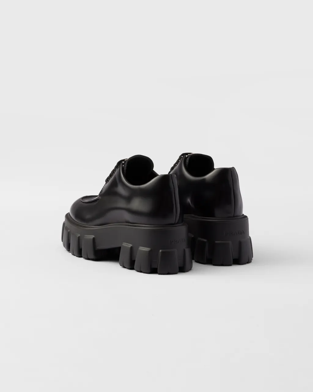 Monolith Brushed Leather Lace-Up Shoes
