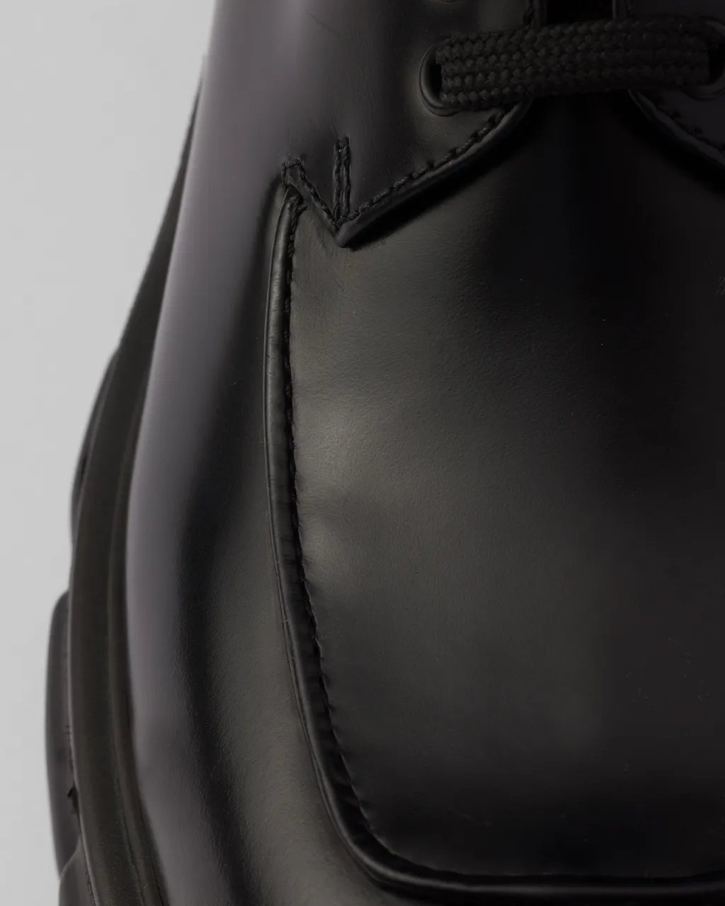 Monolith Brushed Leather Lace-Up Shoes