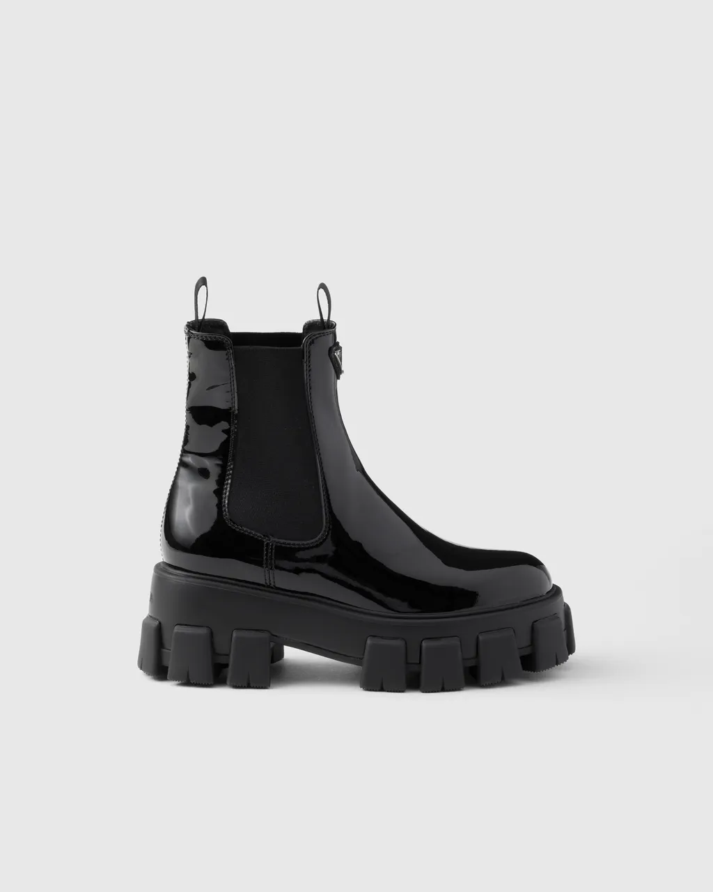 Monolith Patent Leather Booties
