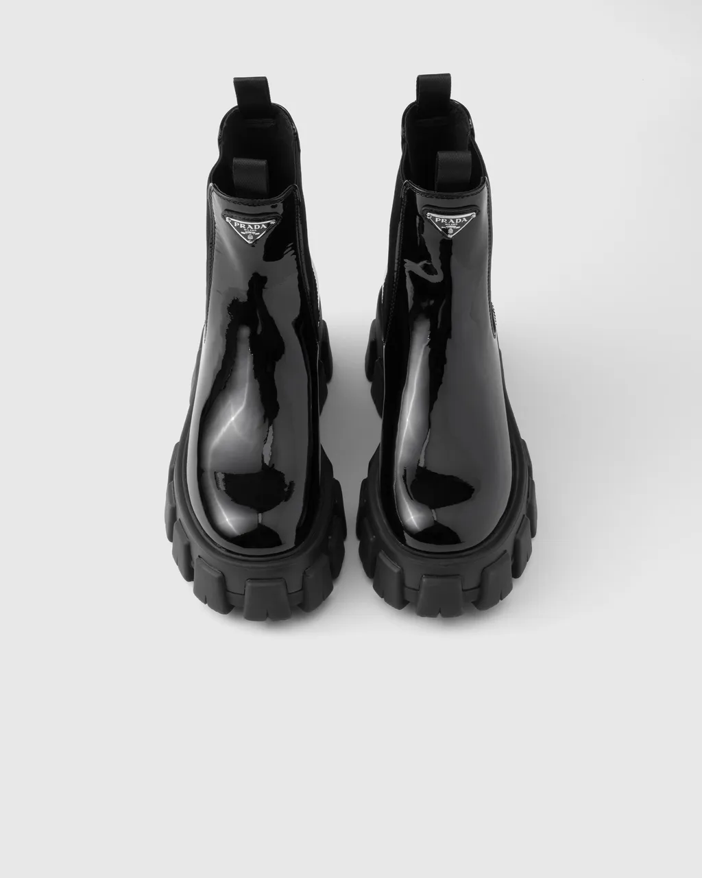 Monolith Patent Leather Booties