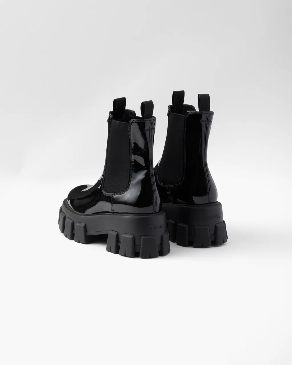 Monolith Patent Leather Booties