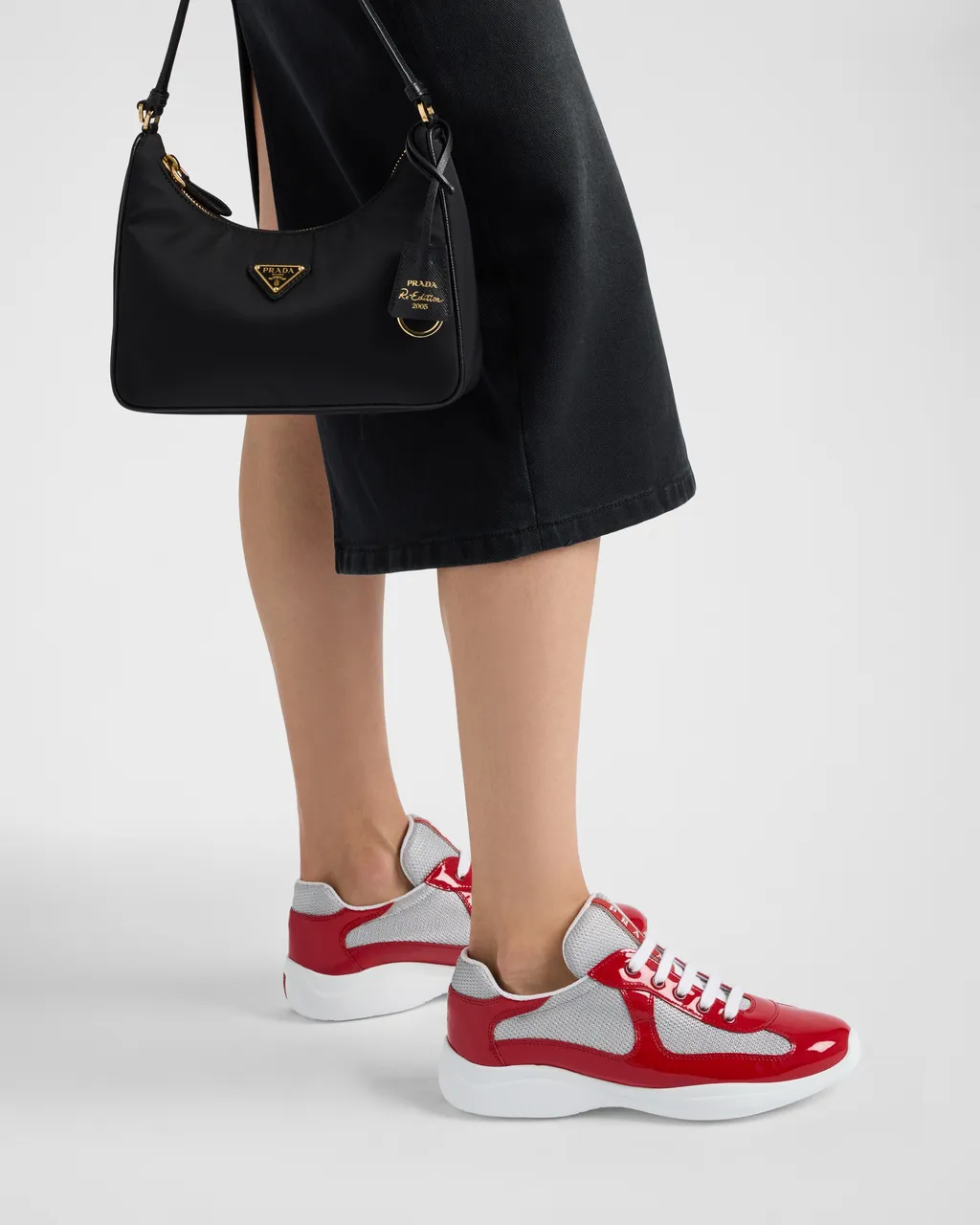 Prada America's Cup Biker Fabric Sneakers