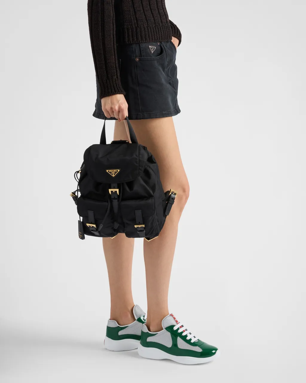 Prada America's Cup Biker Fabric Sneakers