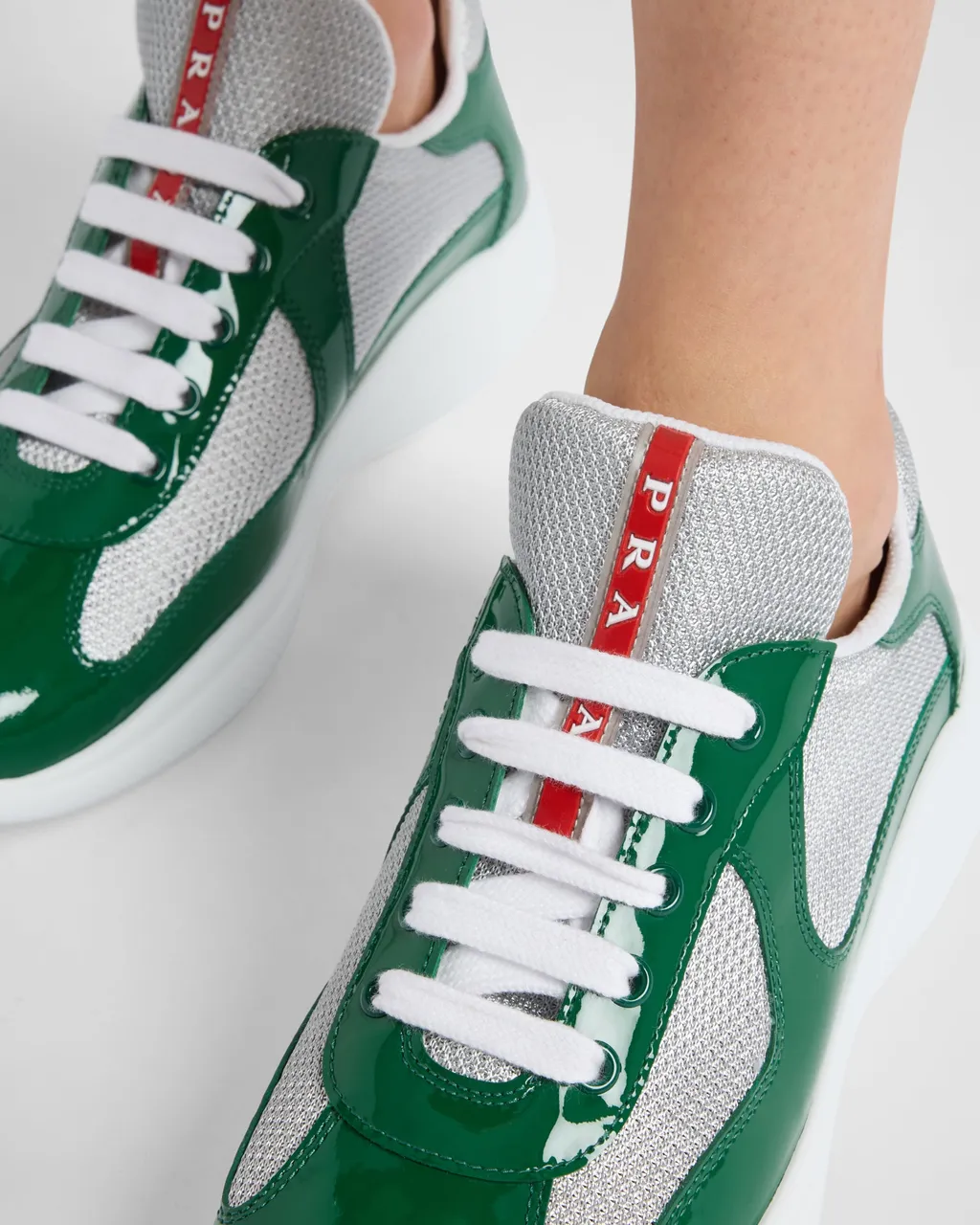 Prada America's Cup Biker Fabric Sneakers