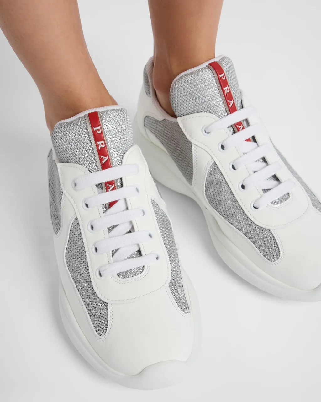 Prada America's Cup Biker Fabric Sneakers