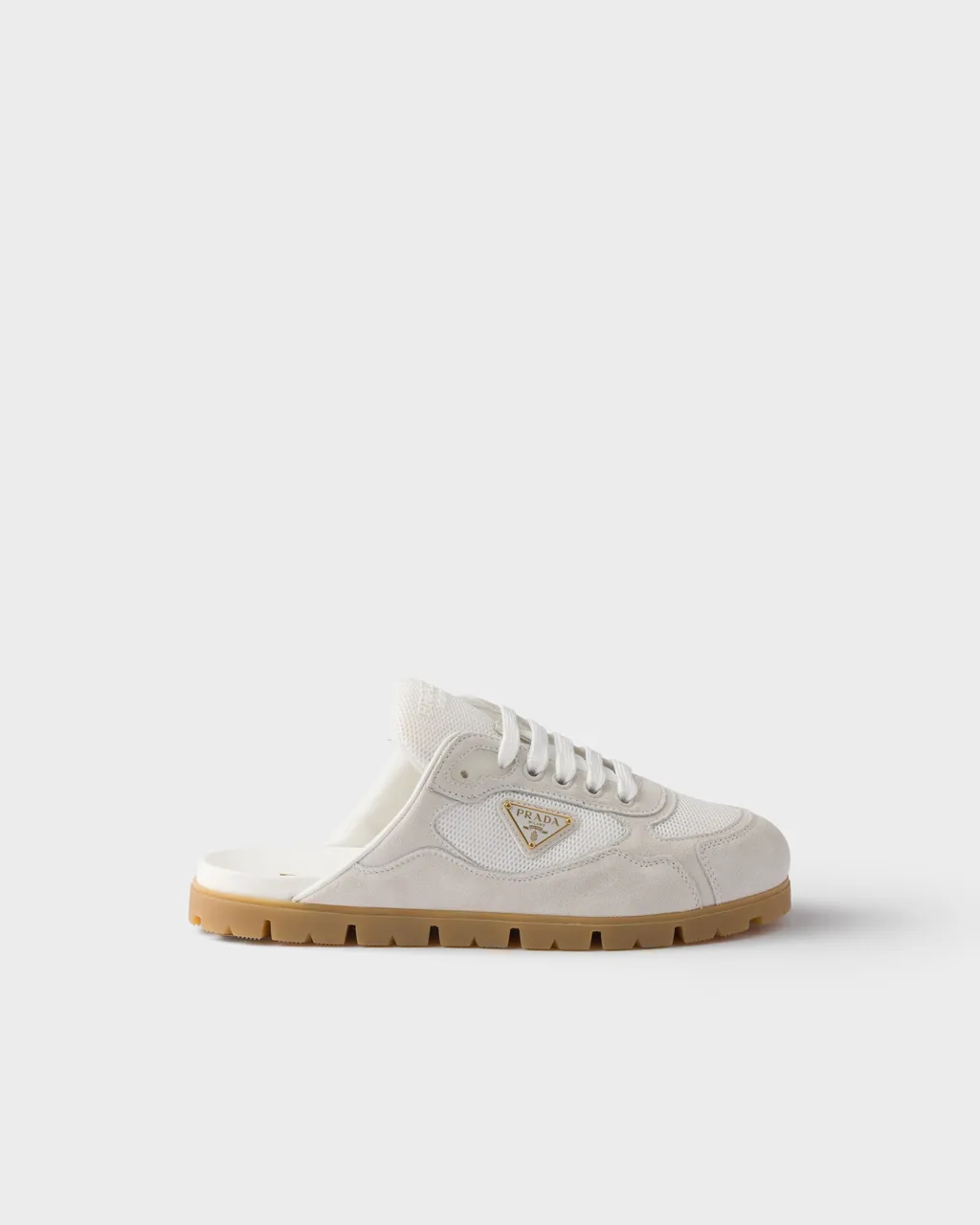 Trail Mesh Fabric And Suede Mules