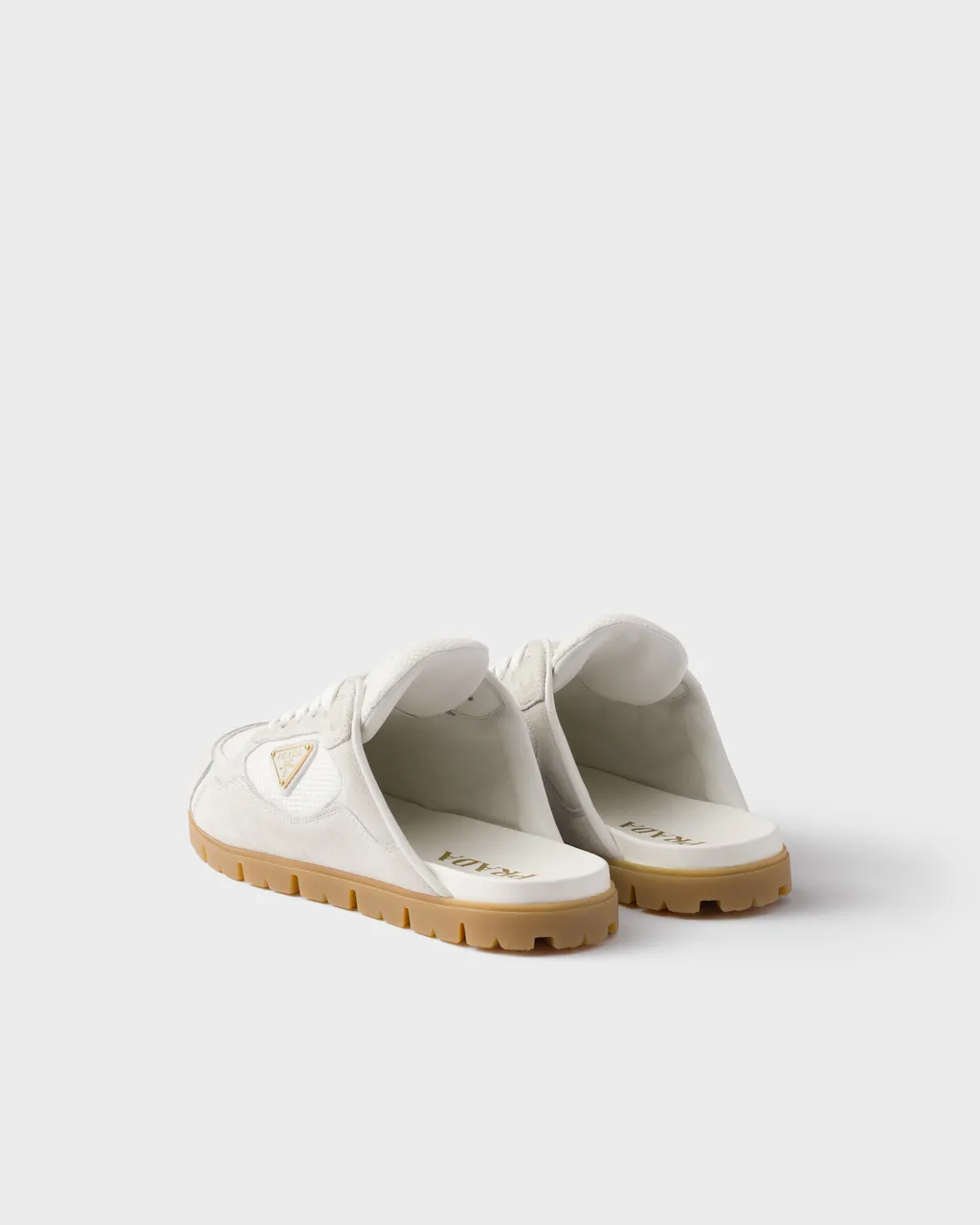 Trail Mesh Fabric And Suede Mules