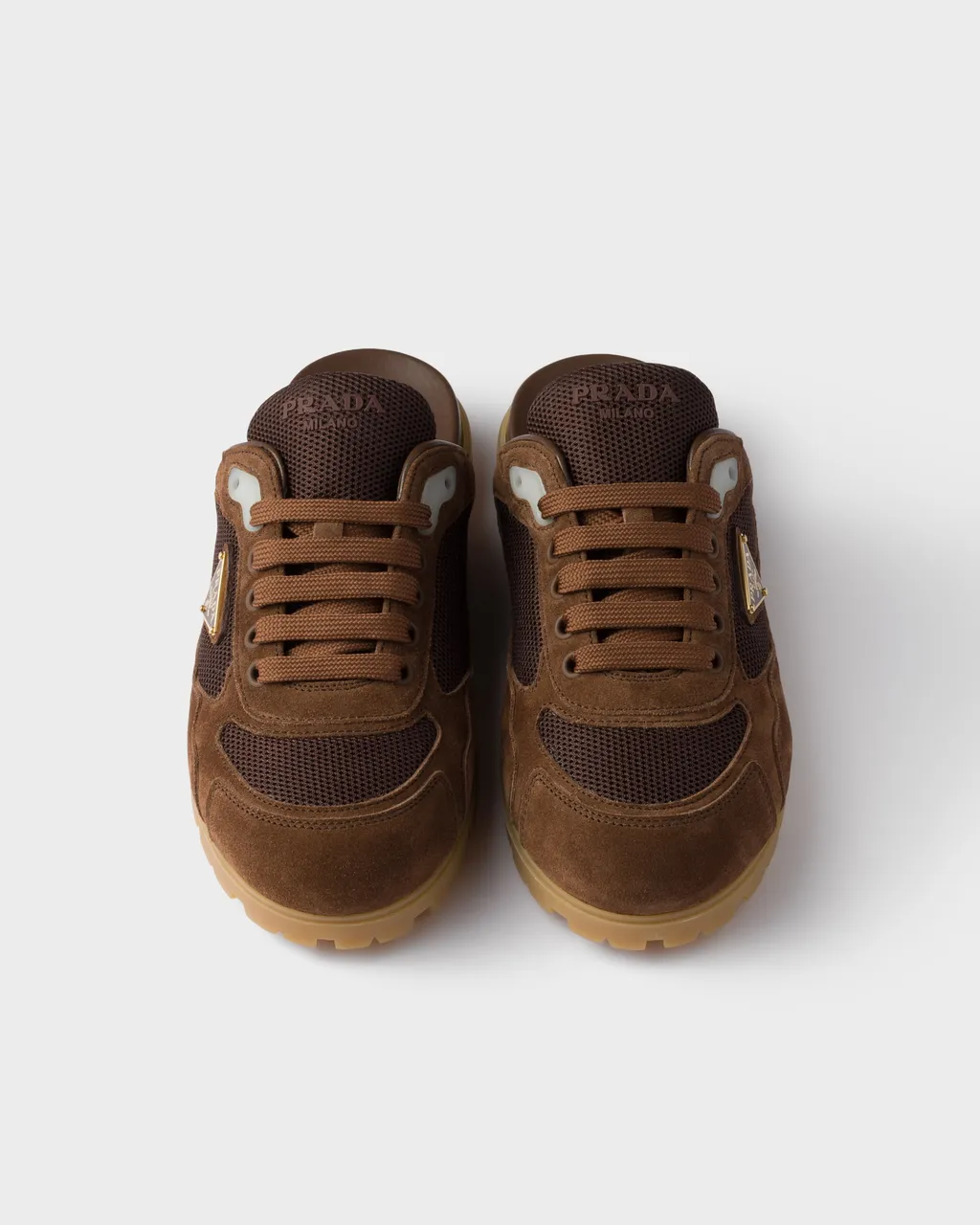 Trail Mesh Fabric And Suede Mules
