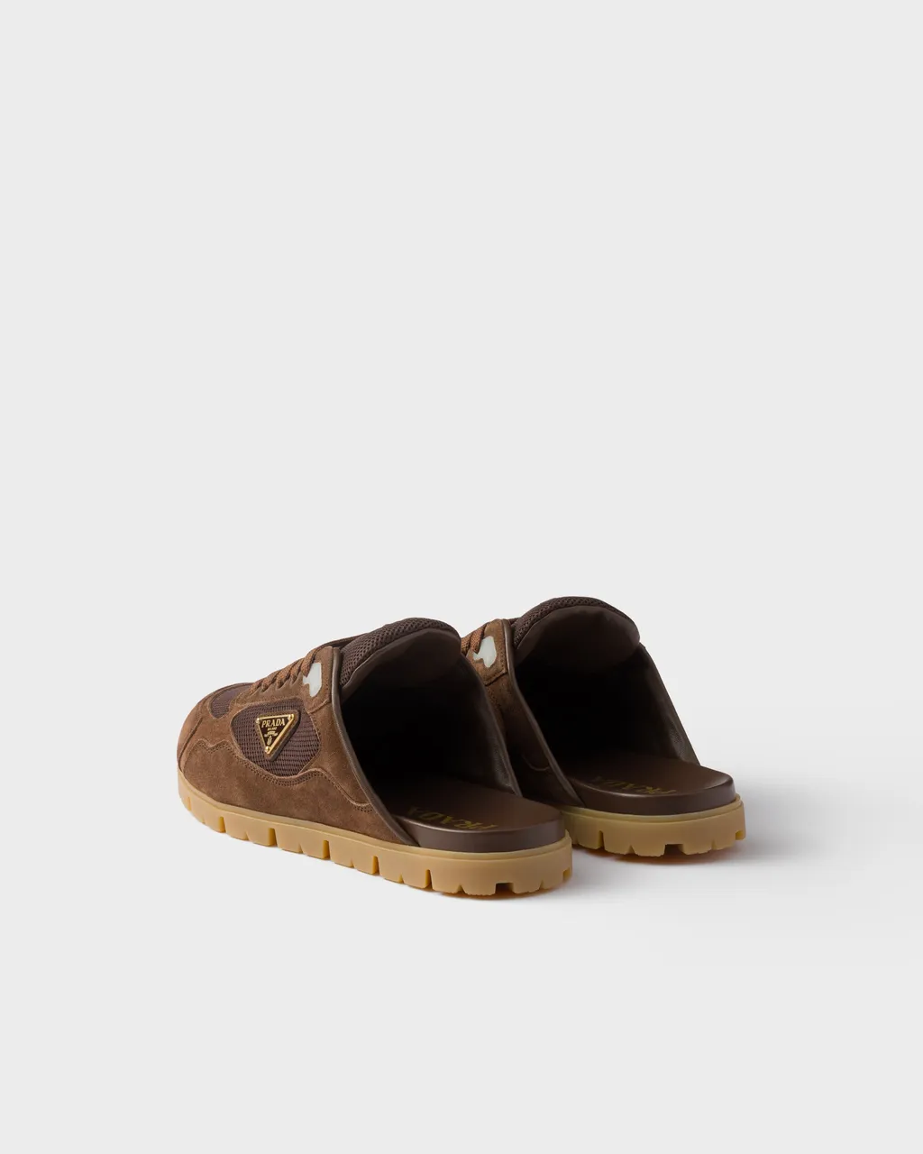 Trail Mesh Fabric And Suede Mules