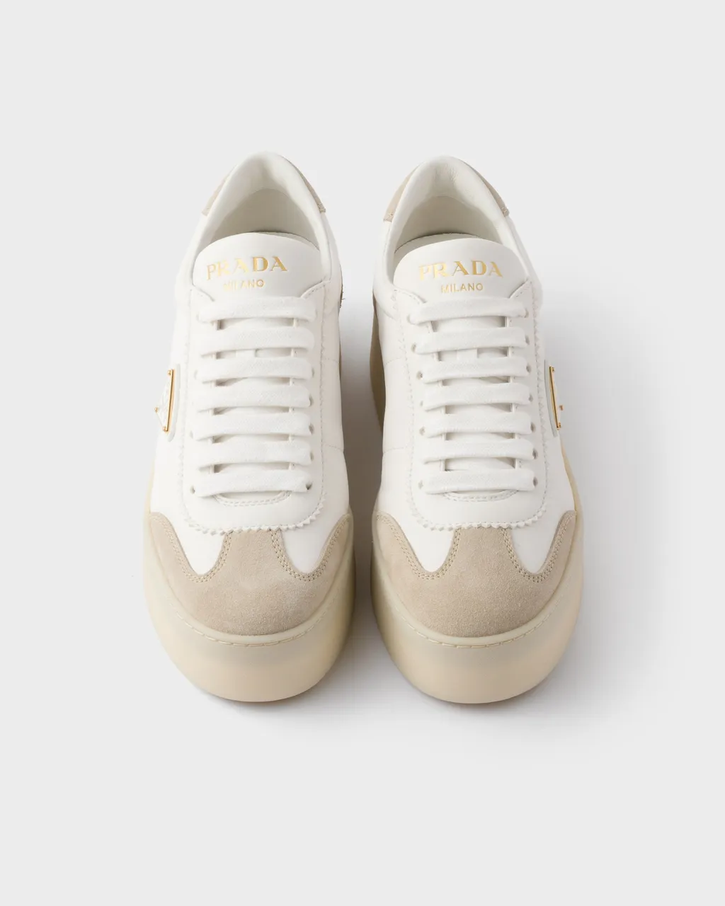 Downtown Bold Nappa Leather And Suede Sneakers