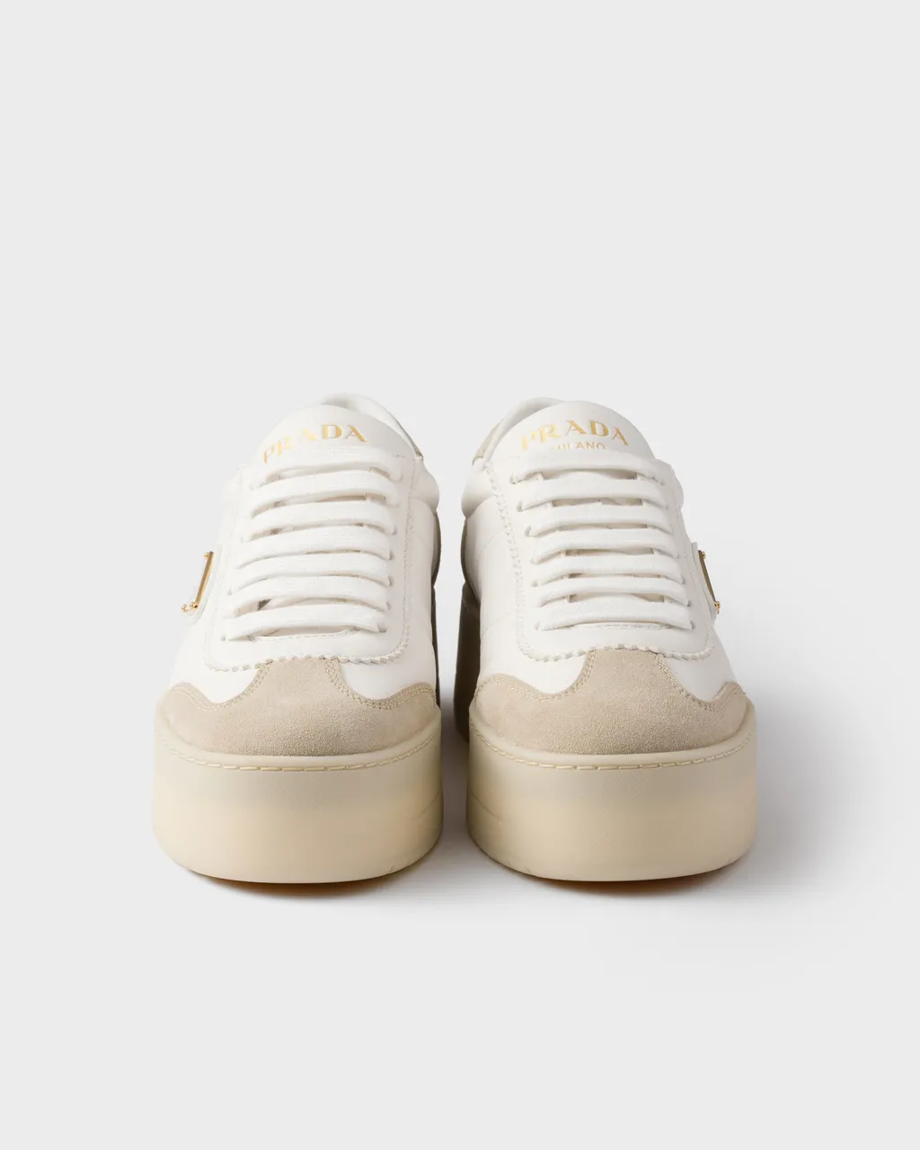 Downtown Bold Nappa Leather And Suede Sneakers