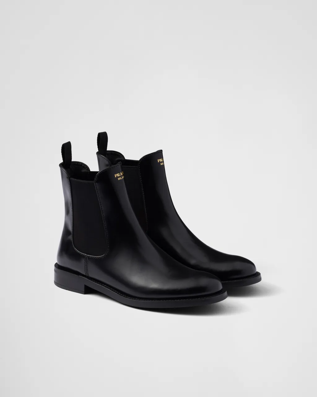 Brushed Leather Ankle Boots