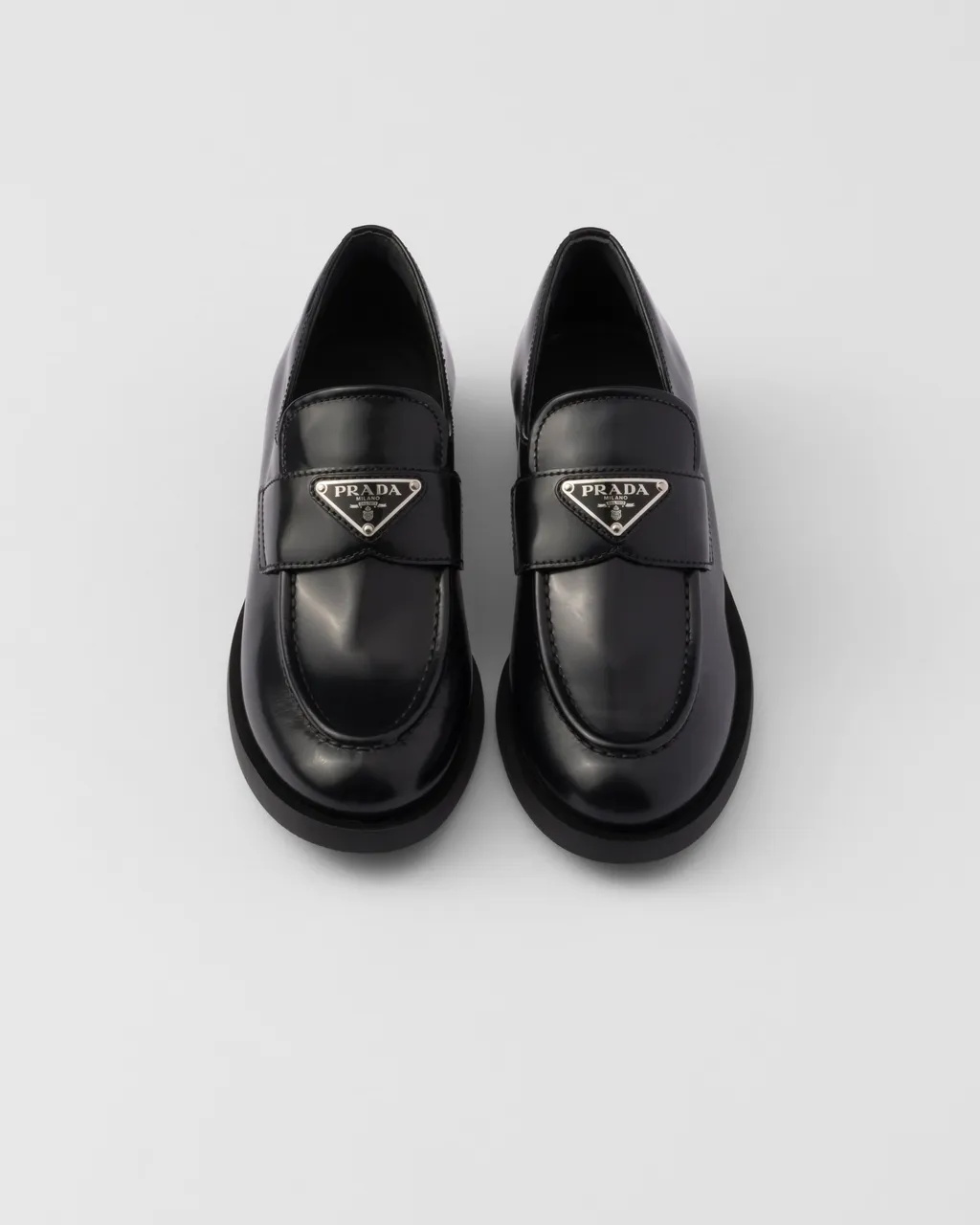 Brushed Leather Loafers