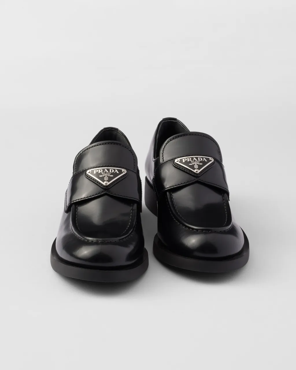 Brushed Leather Loafers