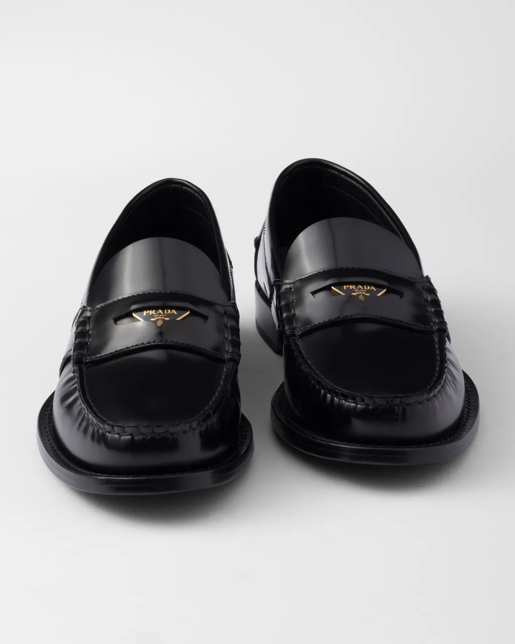 Brushed Leather Loafers