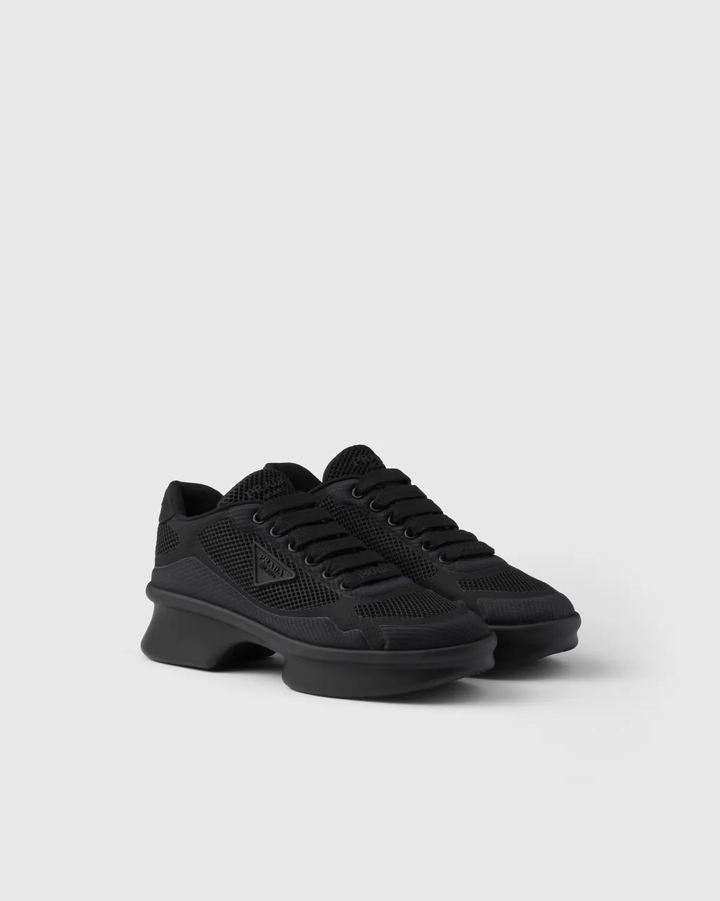 Re-Nylon And Mesh Fabric Sneakers