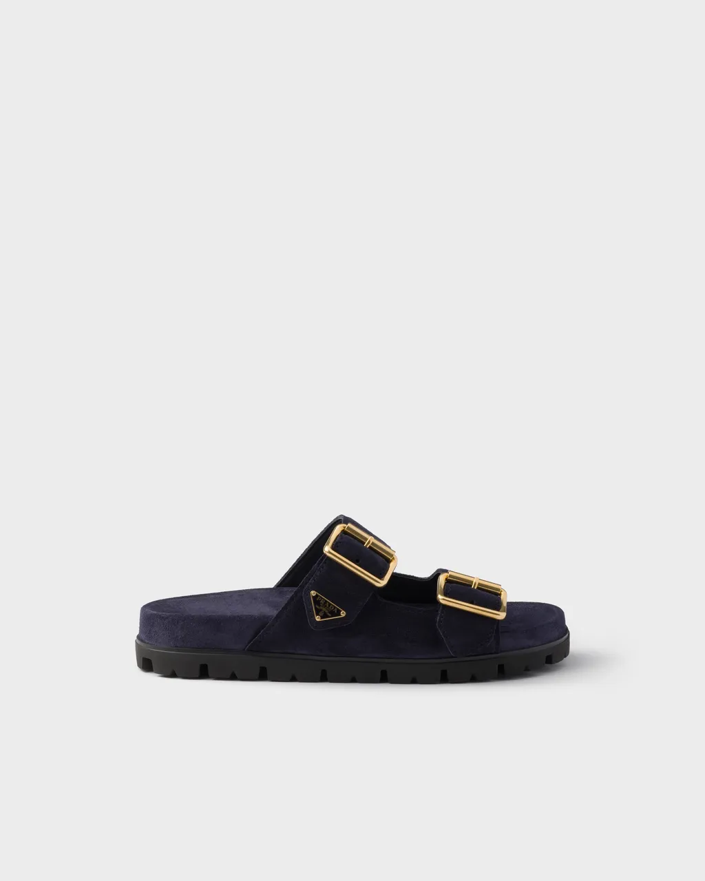 Suede Strap Slides
