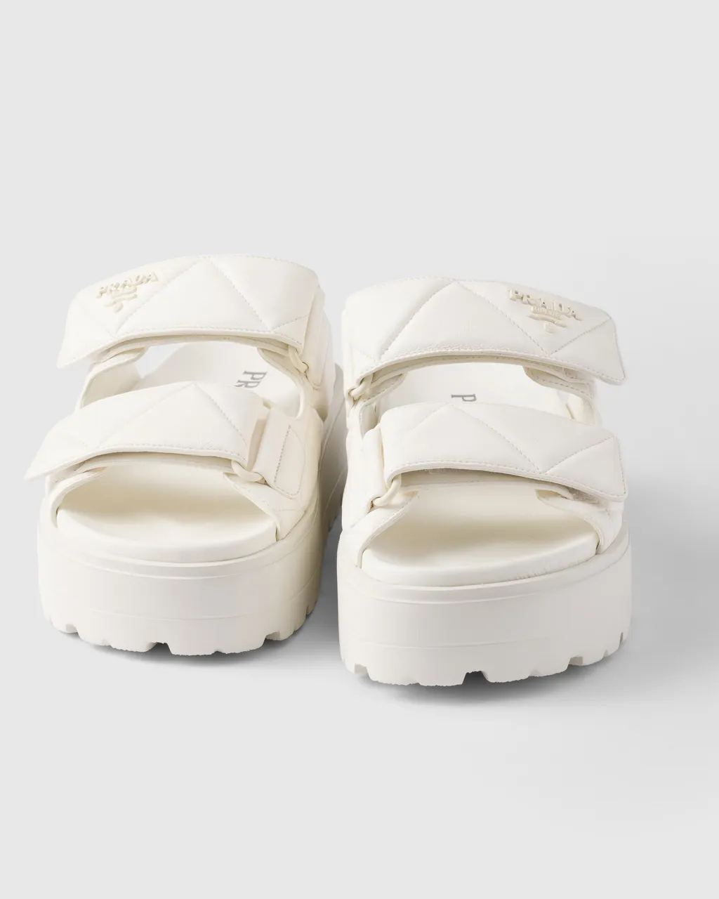 Padded Nappa Leather Slides
