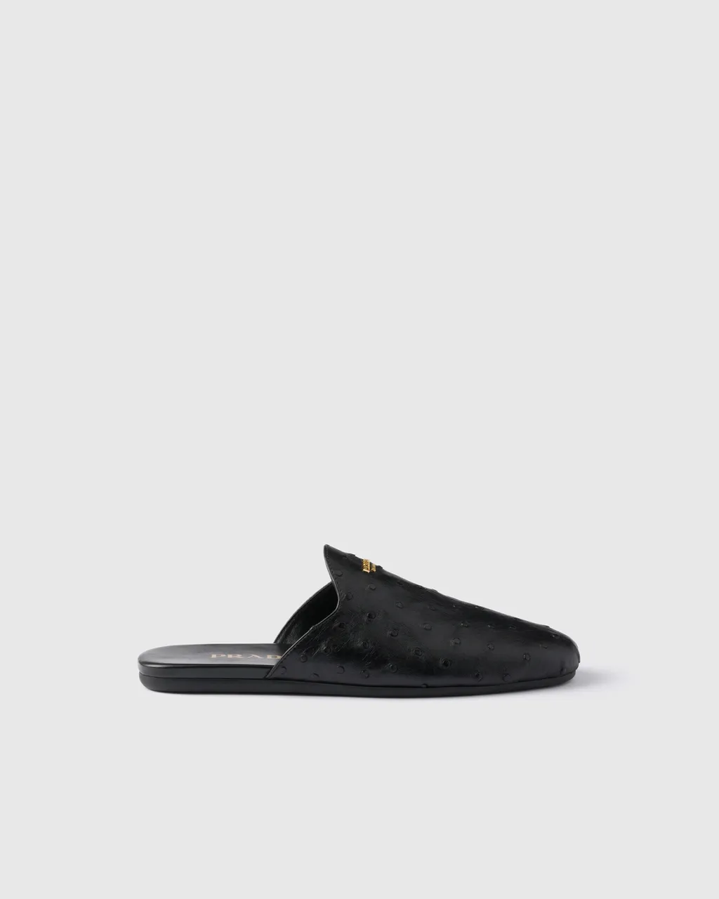 Ostrich Leather Mules