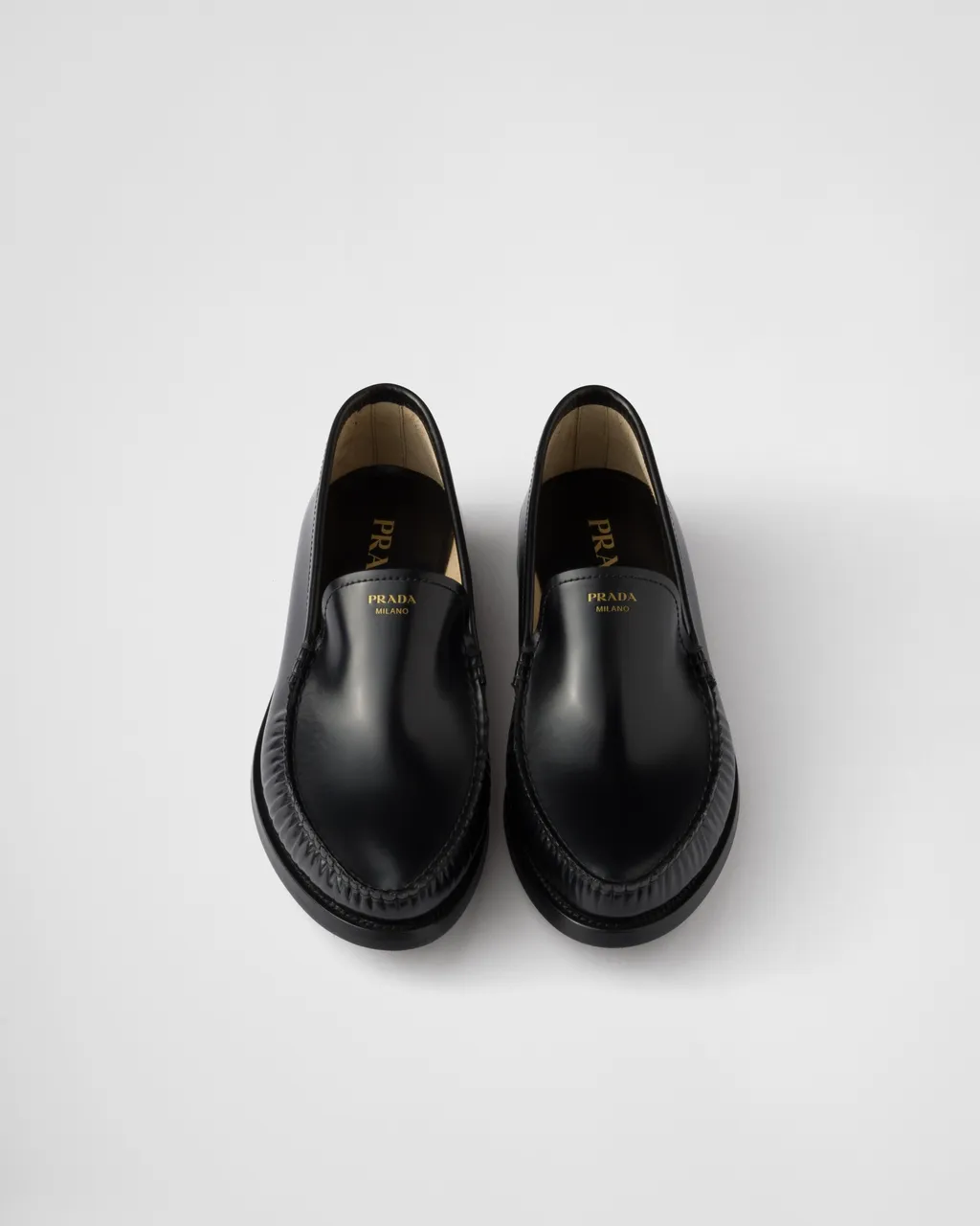 Brushed Leather Loafers