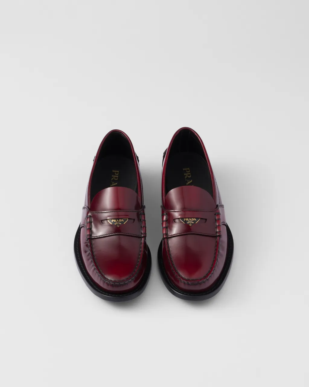 Brushed Leather Loafers