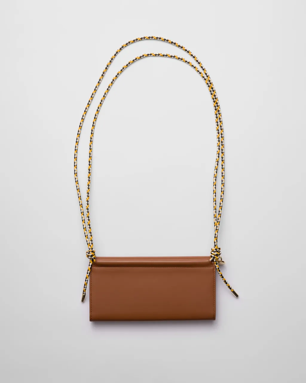 Wallet With Leather Shoulder Strap